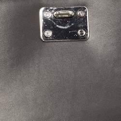 Pre Owned Salvatore Ferragamo Silver Glitter Mini Vara Bow Crossbody Bag