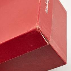 مملوكة مسبقًا Salvatore Ferragamo Blue Denim Audrey Ballet Flats Size 40.5