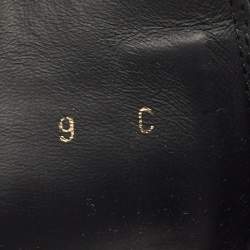 Salvatore Ferragamo Black Leather Oderico Ankle Boots Size 39.5