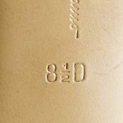 Pre Owned Salvatore Ferragamo Cream Patent Leather Como Ankle Strap Sandals Size 39