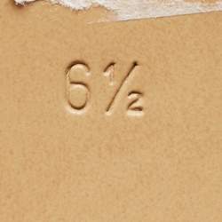 Pre Owned Salvatore Ferragamo Beige Patent Leather Karine Pumps Size 37