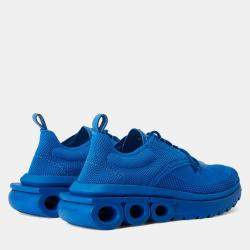 Pre Owned حذاء رياضي سلفاتوري فيراغامو نيمه نسيج أزرق شبكي