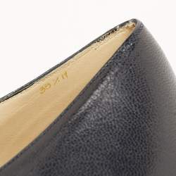 Pre Owned Salvatore Ferragamo Sirena 1938 Limited Edition Size 39 Black Leather Oxford Booties