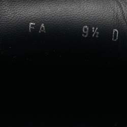 Pre Owned Salvatore Ferragamo Gancini Size 40 Black Leather Loafers