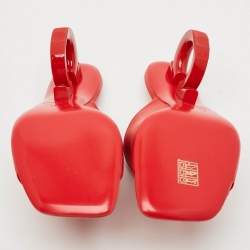 مملوكة مسبقًا Salvatore Ferragamo Astro Size 38 Red Leather Slide Sandals