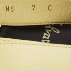 Pre Owned Salvatore Ferragamo Black/Yellow Leather and Fabric Sandals Size 37.5