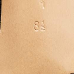 Pre Owned Salvatore Ferragamo Black Mesh and Canvas Varina Pumps Size 39