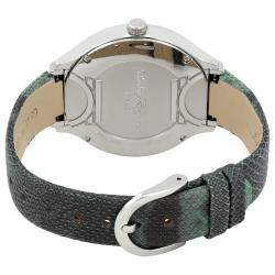 مملوكة مسبقًا Salvatore Ferragamo Blue Stainless Steel FIZ040015 Women's Wristwatch 38MM