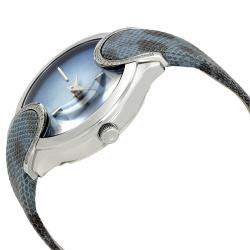 مملوكة مسبقًا Salvatore Ferragamo Blue Stainless Steel FIZ040015 Women's Wristwatch 38MM
