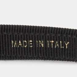 Pre Owned Salvatore Ferragamo Black Vara Bow Headband