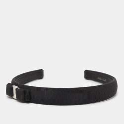 Pre Owned Salvatore Ferragamo Black Vara Bow Headband
