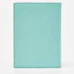Pre Owned Salvatore Ferragamo Green Leather Passport Holder