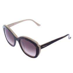 Salvatore Ferragamo Brown Tortoise SF726F Square Sunglasses