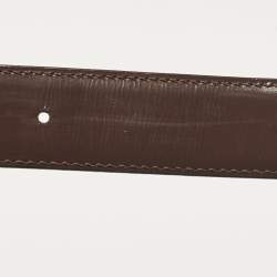 Salvatore Ferragamo Black/Brown Leather Gancini Buckle Reversible Cut to Size Belt