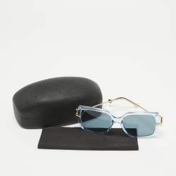 Salvatore Ferragamo Blue SF913S Gancio Sqaure Sunglasses