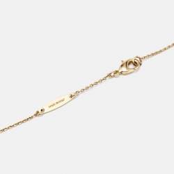 Pre Owned Salvatore Ferragamo Faux Pearl Gold Tone Necklace