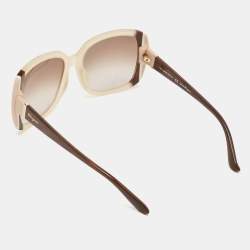 Salvatore Ferragamo Brown Gradient SF672S Oversized Sunglasses