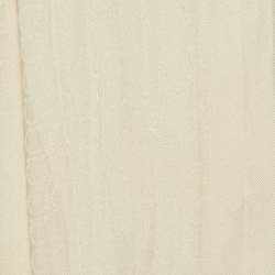 Salvatore Ferragamo Cream Silk Wool Gancini Scarf