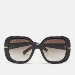 Salvatore Ferragamo Black Gradient SF1058S Oversized Sunglasses