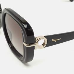Salvatore Ferragamo Black Gradient SF1058S Oversized Sunglasses