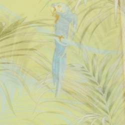 Salvatore Ferrara Light Green Wildlife Printed Silk Stole