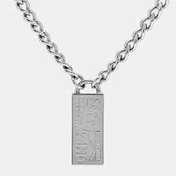 Pre Owned Salvatore Ferragamo Silver Tone Necklace