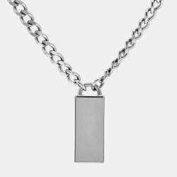 Pre Owned Salvatore Ferragamo Silver Tone Necklace