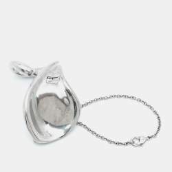 Pre Owned Salvatore Ferragamo Silver Tone Bracelet Ring Size 51