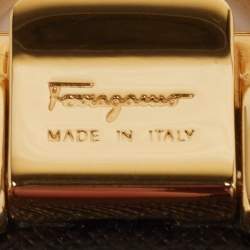 مملوكة مسبقًا Salvatore Ferragamo Gancini Cut to Size Reversible Buckle Belt Red/Black Leather