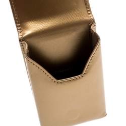 Salvatore Ferragamo Gold Leather iPhone 4 Case