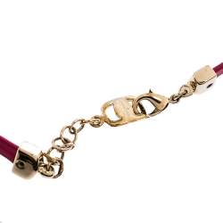 مملوكة مسبقًا سوار سالفاتوري فيراغامو جلد ورديي ذهبيي اللون إلتفاف مزدوج قابل للضبط