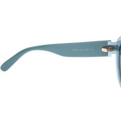 Salvatore Ferragamo Sky Blue/Black SF778S Round Sunglasses