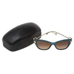 مملوكة مسبقًا نظارة شمسية سالفاتوري فيراغامو عين قطة أس أف928أس متدرجة بني/ لون ذهبي