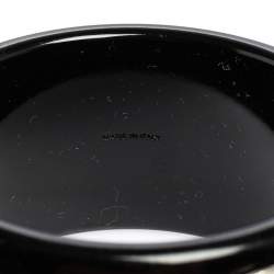 مملوكة مسبقًا سوار سالفاتوري فيراغامو راتنج أسود ومعدن فضي اللون مزين شعار الماركة