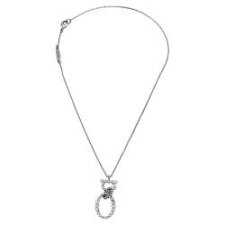 مملوكة مسبقًا قلادة سالفاتوري فيراغامو غانشيني كريستال فضي اللون  