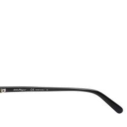 Pre Owned Salvatore Ferragamo Black/Green SF830S Cat Eye Sunglasses