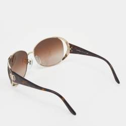 Salvatore Ferragamo Brown Havana/ Brown Gradient 1196 Oval Sunglasses