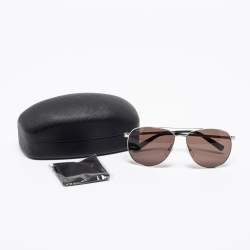 Pre Owned Salvatore Ferragamo Green SF157s Aviator Sunglasses