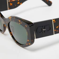 مملوكة مسبقًا Salvatore Ferragamo Dark Brown SF1044S Cat Eye Sunglasses