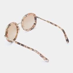 Salvatore Ferragamo Brown/Beige SF164S  Round  Sunglasses 