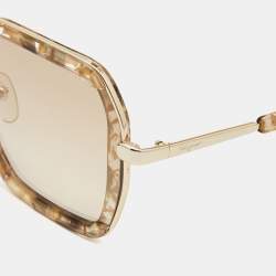 Salvatore Ferragamo Brown Quartz/Brown Gradient SF901S Square Sunglasses