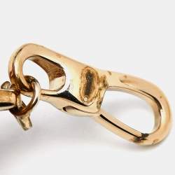Salvatore Ferragamo Pink Braided Leather Gold Tone Wrap Bracelet