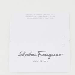 Salvatore Ferragamo Leather Vara Bow Gold Tone Bracelet