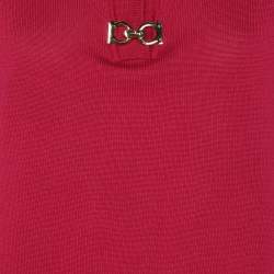 Salvatore Ferragamo Pink Cotton Knit Top L