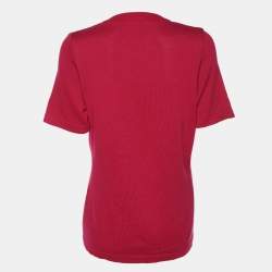 Salvatore Ferragamo Pink Cotton Knit Top L