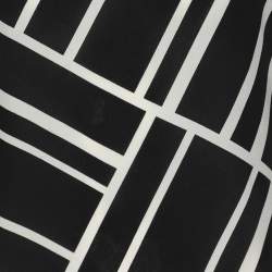 Salvatore Ferragamo Black Printed Cotton Tunic L