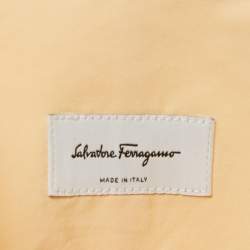 Salvatore Ferragamo Orange Cotton Short Sleeve Shirt L