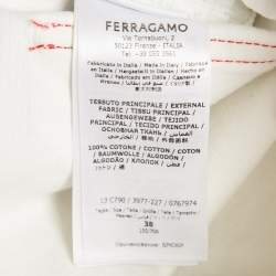 Salvatore Ferragamo Silver Denim Jeans S Waist 25"