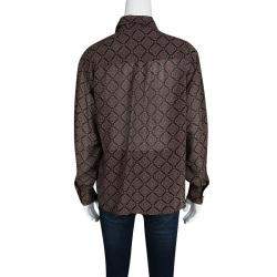 Pre Owned Salvatore Ferragamo Multicolor Printed Long Sleeve Shirt L