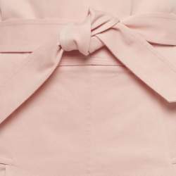 Pre Owned تنورة سالفاتوري فيراغامو قطن وردي بحزام ميني مقاس متوسط - ميديام